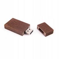 Medinė USB atmintinė 64GB, 3.0, tamsaus riešuto