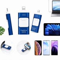 128GB USB atmintinė iPhone, USB 3.0, USB-C ir Lightning, 4in1