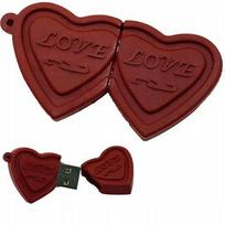 USB atmintinė 64GB, širdelės formos pakabukas