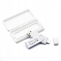USB atmintinė TWISTER BOX 256GB, USB-C 3.0, su logotipo graviravimu
