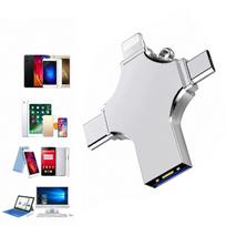 USB atmintinė 256GB, 4-in-1 (USB-C, USB-A, Micro USB, OTG)