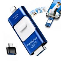 128GB USB atmintinė 4 viename: USB 3.0, iPhone, Android, Micro USB, Type-C