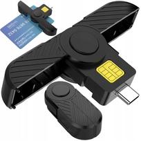 Kortelių skaitytuvas CR331-C USB-C, ID CAC, juodas