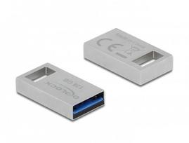 USB atmintinė Delock 128GB, USB 3.2, sidabrinė