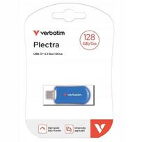 USB atmintinė Verbatim Plectra 128GB, USB-C, mėlyna