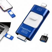 128GB USB atmintinė 4-ių jungčių: USB-C, Lightning, Micro-USB, USB-A telefonui ir kompiuteriui