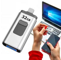USB atmintinė 32GB, 4in1, USB 3.0, iPhone, Android, Micro USB, Type-C, OTG