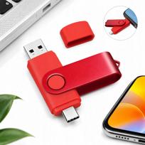 Nešiojama USB-A ir USB-C 512GB atmintinė, 30MB/s