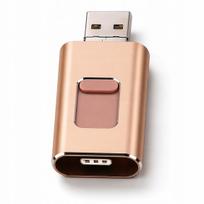 USB atmintinė 64GB, 4-in-1 OTG: Lightning, USB-C, Micro USB, USB 3.0