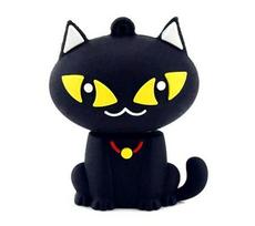 USB atmintinė 32GB CAT juoda, PVC, dovanai