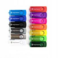USB atmintinė TWISTER 128GB, USB 3.0, su graviravimu, 10 vnt. rinkinys