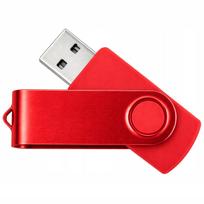 USB atmintinė 128GB TWISTER, raudona, USB 2.0