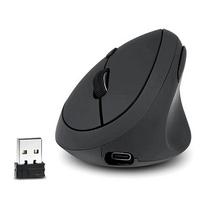 Belaidė vertikali ergonomiška pelė kairiarankiams, 2.4GHz