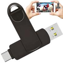 512GB USB atmintukas, USB-C ir USB-A jungtys, OTG, tinkamas telefonams, Android, iPad
