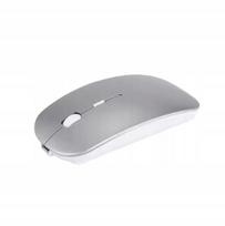 Belaidė pelė Bluetooth ir 2.4G, plona, tyli, pilka, nešiojamam kompiuteriui