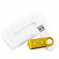 USB atmintinė 64GB su dėžute ir graviravimu, skirta Pirmajai Komunijai