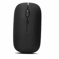 Belaidė juoda Bluetooth pelė, tyli, kompiuteriui ir planšetei