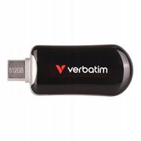 USB atmintinė Verbatim Plectra 512GB, USB-C 3.0, juoda