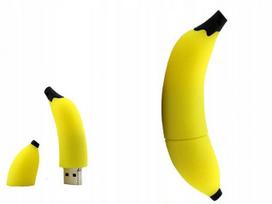 USB atmintinė Banana 8GB, dvigubas jungtis, mini dydis