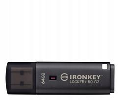 USB atmintinė Kingston 64GB IronKey Locker+ 50G2