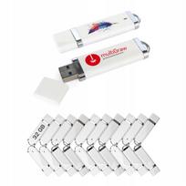 USB atmintinė 32GB su spalvotu logotipu, 20 vnt., HURT