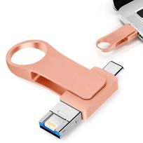 USB atmintinė 512GB, USB-C ir USB-A, su besisukančiu dangteliu, 4-in-1