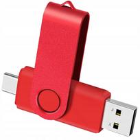 USB atmintinė 512GB, USB-A ir Type-C, pasukama, USB 2.0, 30MB/s