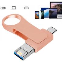 USB atmintinė 512GB, 4in1, USB-C, Micro USB, OTG, Lightning, 100MB/s