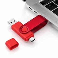 USB atmintinė 512GB, USB 2.0, su USB-A ir USB-C jungtimis