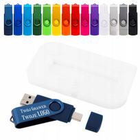 USB atmintinė 64GB, USB-C 3.0, įvairių spalvų, su dėžute ir graviravimu