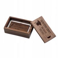 Medinė USB atmintinė 16GB, dėžutėje, su graviravimu