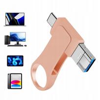 USB atmintinė 512GB, USB-C ir USB-A, pasukama, 2026