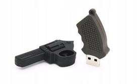 USB atmintukas 128GB, revolverio Colt formos