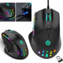 Belaidė žaidimų pelė su RGB apšvietimu, USB