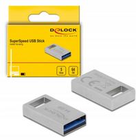 Atmintukas DELOCK 64GB USB 3.0, metalinis, kompaktiškas, greitas perdavimas