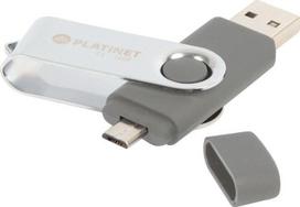 Atmintukas Platinet BX-DEPO 32GB, USB ir Micro-USB, telefonams ir nešiojamiems kompiuteriams