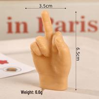 Influencer Mini Cat Teaser: Stretchable Six-Finger Prank Toy Beige OPP beige