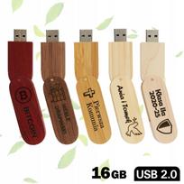 USB atmintinė 16GB, medinė, su dangteliu, 5 dizainai, graviruota