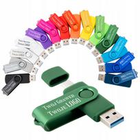 USB atmintinė 128GB, USB 3.0, USB-C, su logotipo graviravimu