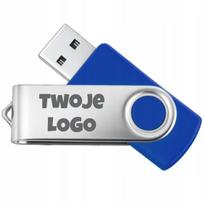 USB atmintinė TWISTER, 128GB, su logotipu, USB 2.0