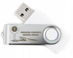 USB atmintinė 32GB, skirta Pirmajai Komunijai, su graviravimu