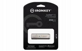 USB atmintinė Kingston IronKey Locker+ 50 256GB, USB 3.1, sidabrinė