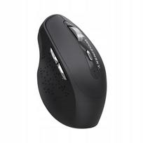 Belaidė ergonomiška pelė, 6 mygtukai, Bluetooth, 1600 DPI, juoda