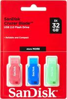 USB atmintinė SanDisk Cruzer Blade 32GB, USB 2.0, atspari smūgiams