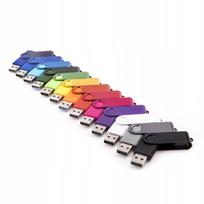 USB atmintinė 128GB, USB 2.0, 10 vnt., įvairių spalvų