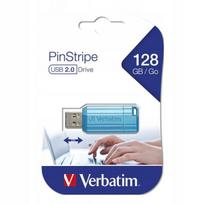 USB atmintinė Verbatim Store N Go PinStripe, 128GB, mėlyna, USB 2.0