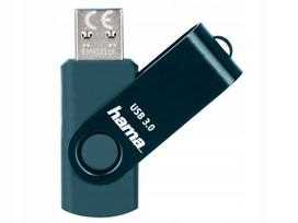 USB atmintinė HAMA ROTATE, 128GB, USB 3.0, mėlyna