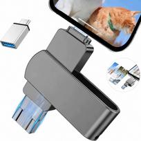USB atmintinė 512GB, 4in1, USB 3.0, Lightning, Type-C, Micro