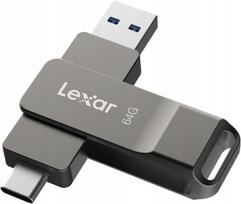 USB atmintinė Lexar D40E 64GB, USB 3.2, Type-C, 100MB/s