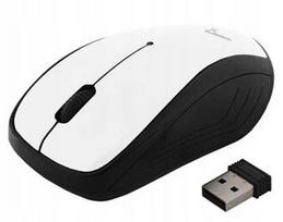 Belaidė optinė pelė, 2400 DPI, 2.4GHz, balta, USB